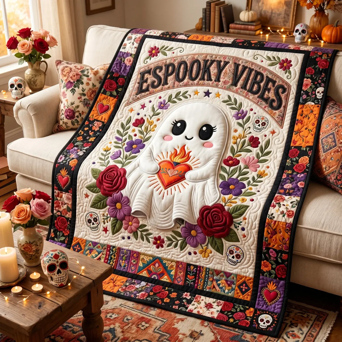 Espooky Vibes Quilt Blanket