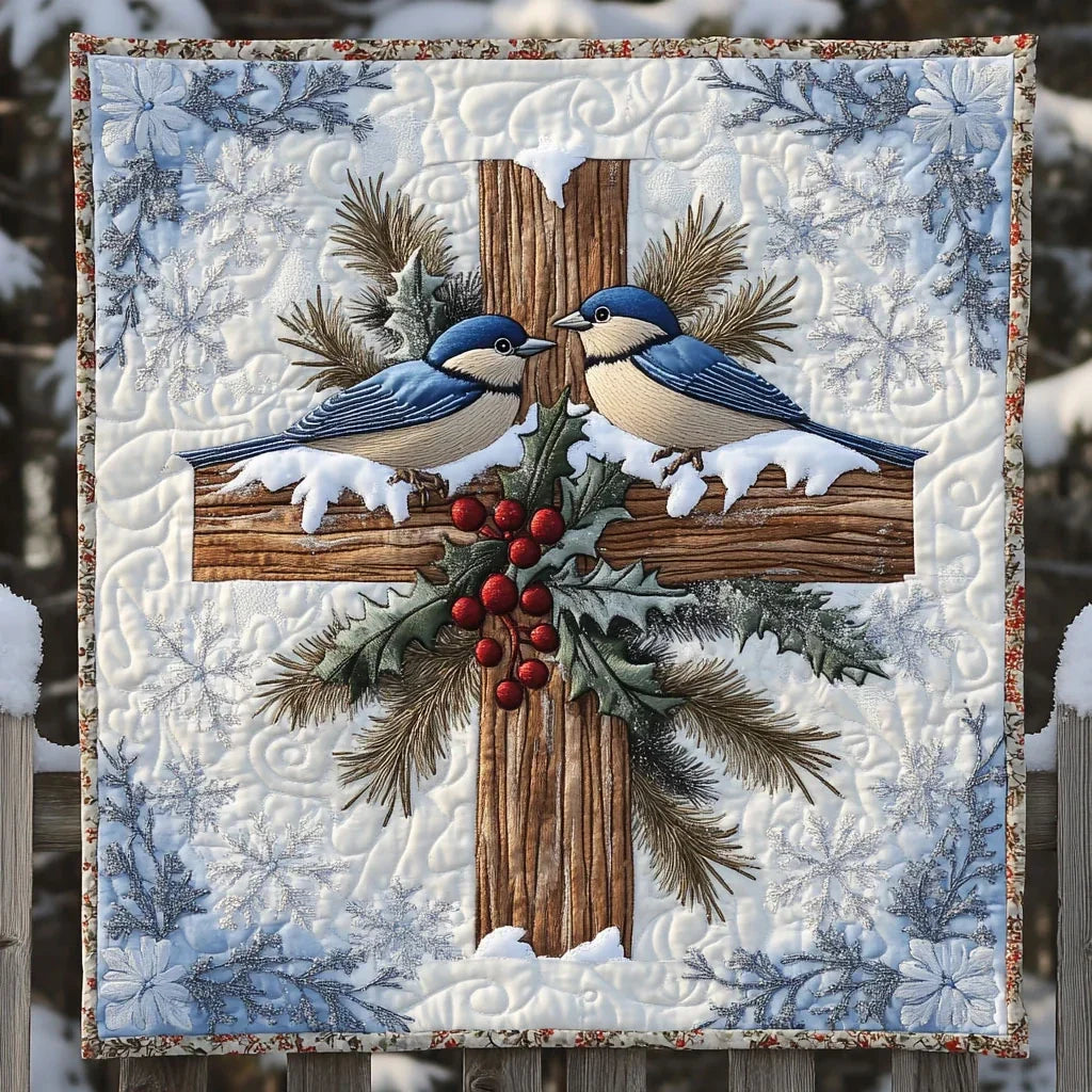 Eternal Bluebird Quilt Blanket