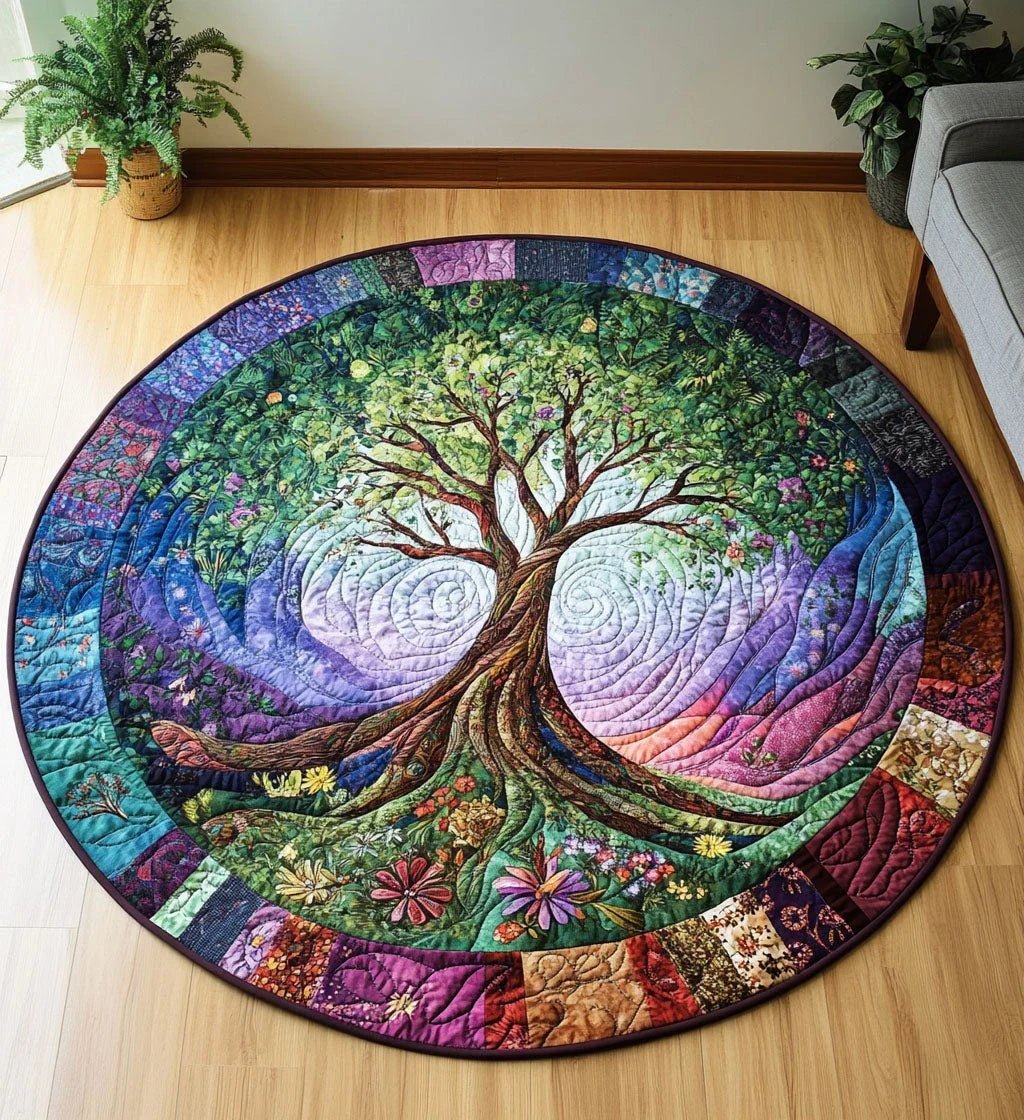 Eternal Spring Quilted Round Mat