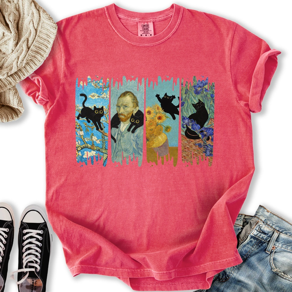 Van Goghs Cat Relaxed Tee