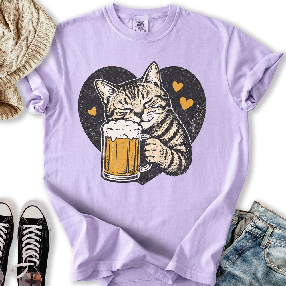 Beer Lovin Cat Relaxed Tee