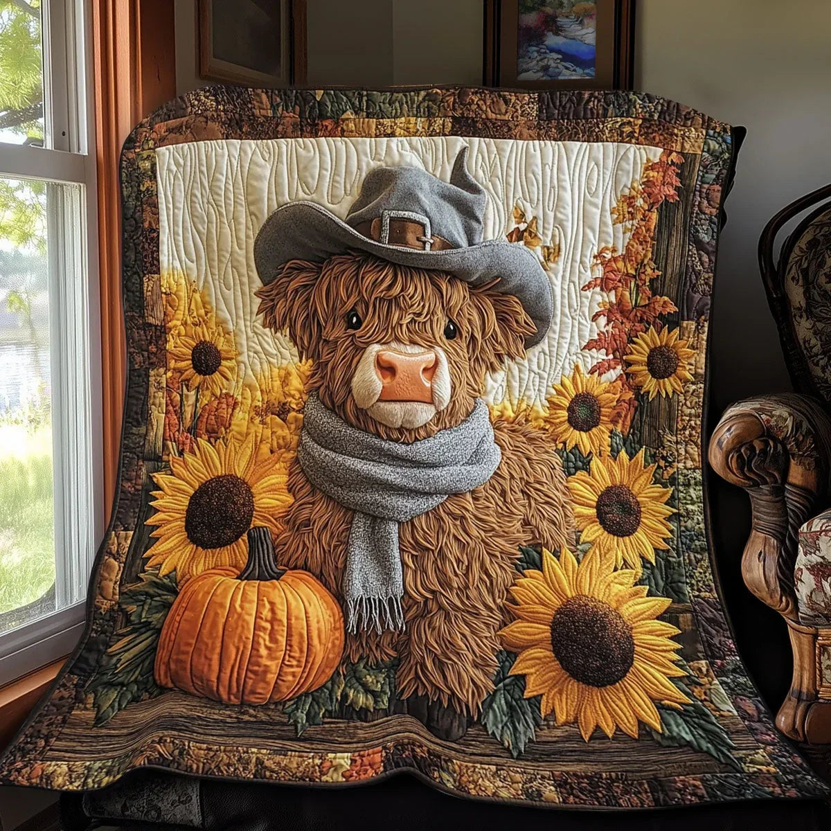 Fall Farm Friend Quilt Blanket