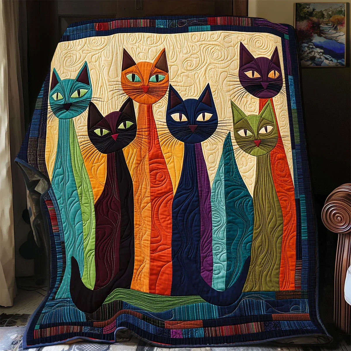 Fancy Paws Quilt Blanket
