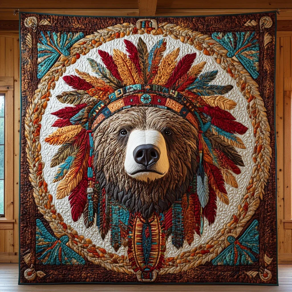 Feathered Guardian Quilt Blanket
