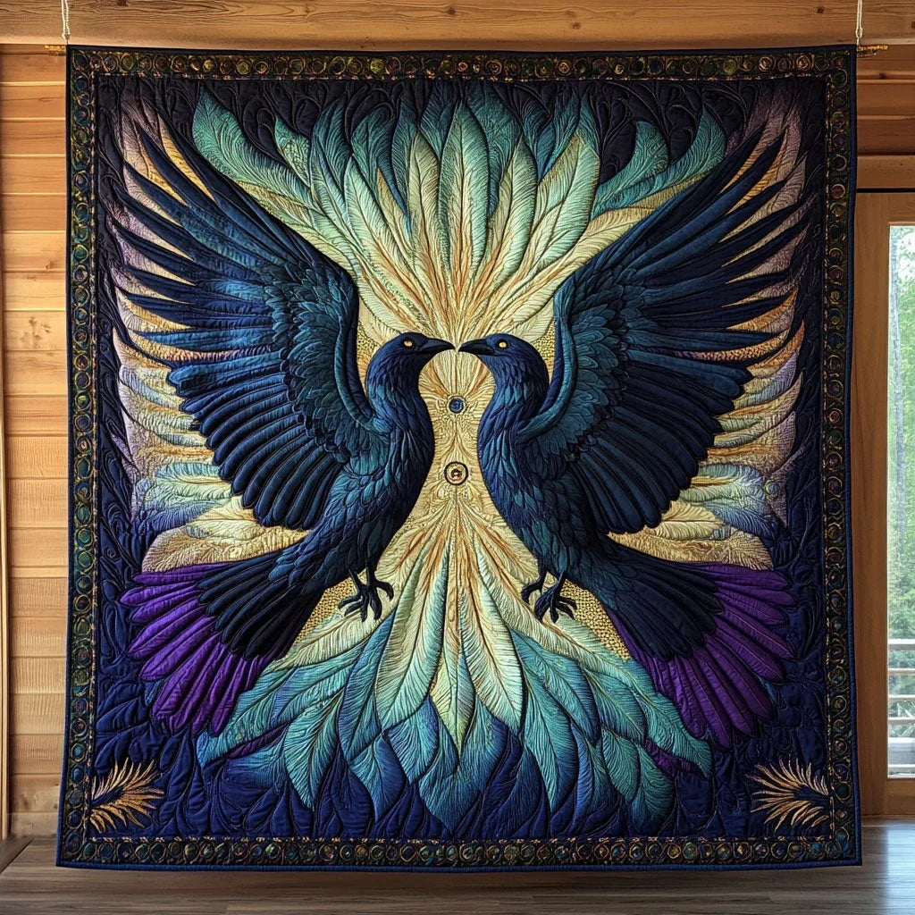 Feathered Wrath Quilt Blanket