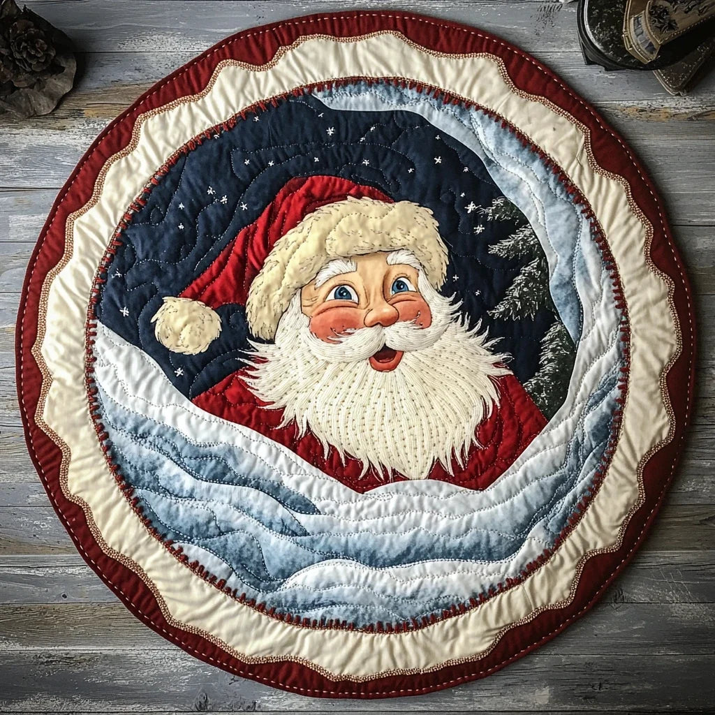 Festive Season Quilted Round Mat