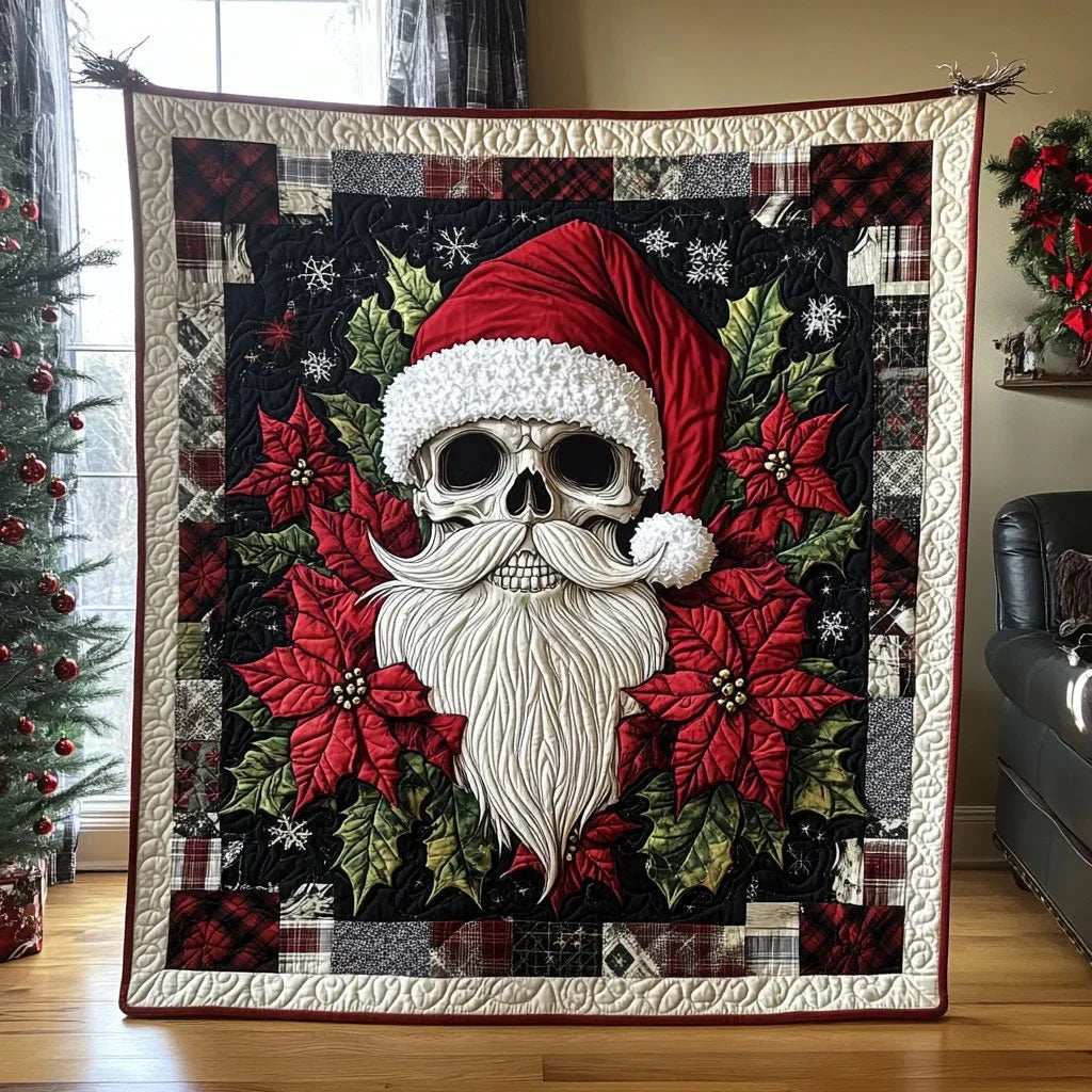 Festive Skull Glow Quilt Blanket