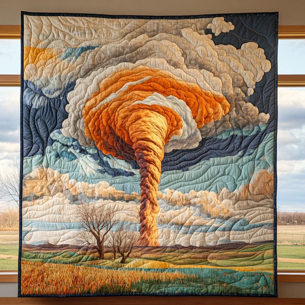 Field Tornado Quilt Blanket