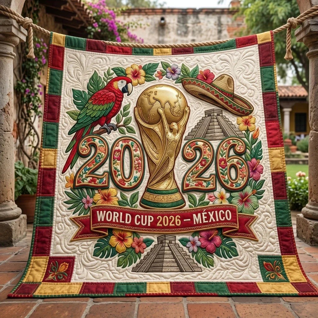 Fiesta World Cup 2026 Champion Quilt Blanket