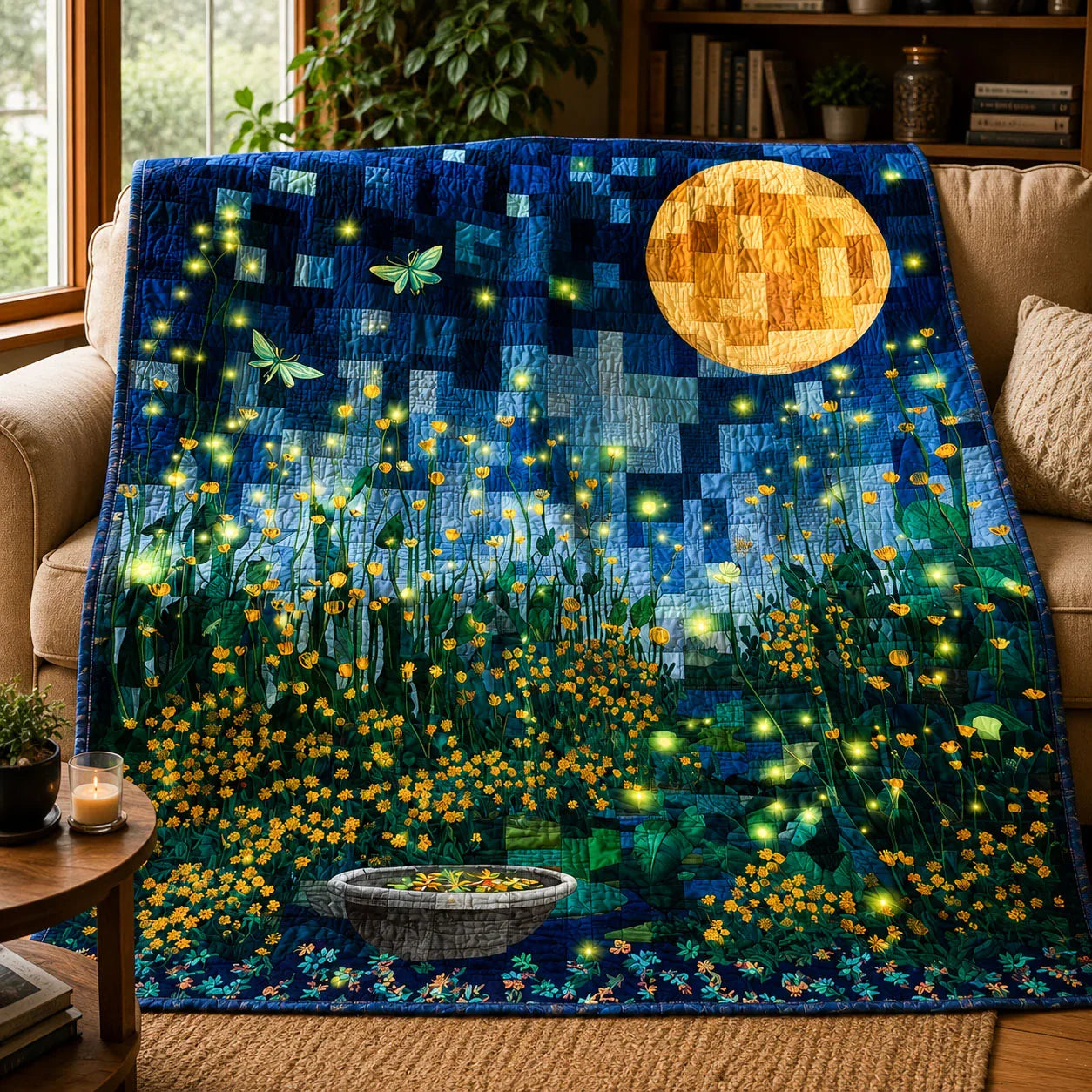 Firefly Garden Quilt Blanket - Quilted Blanket by Wild and Way