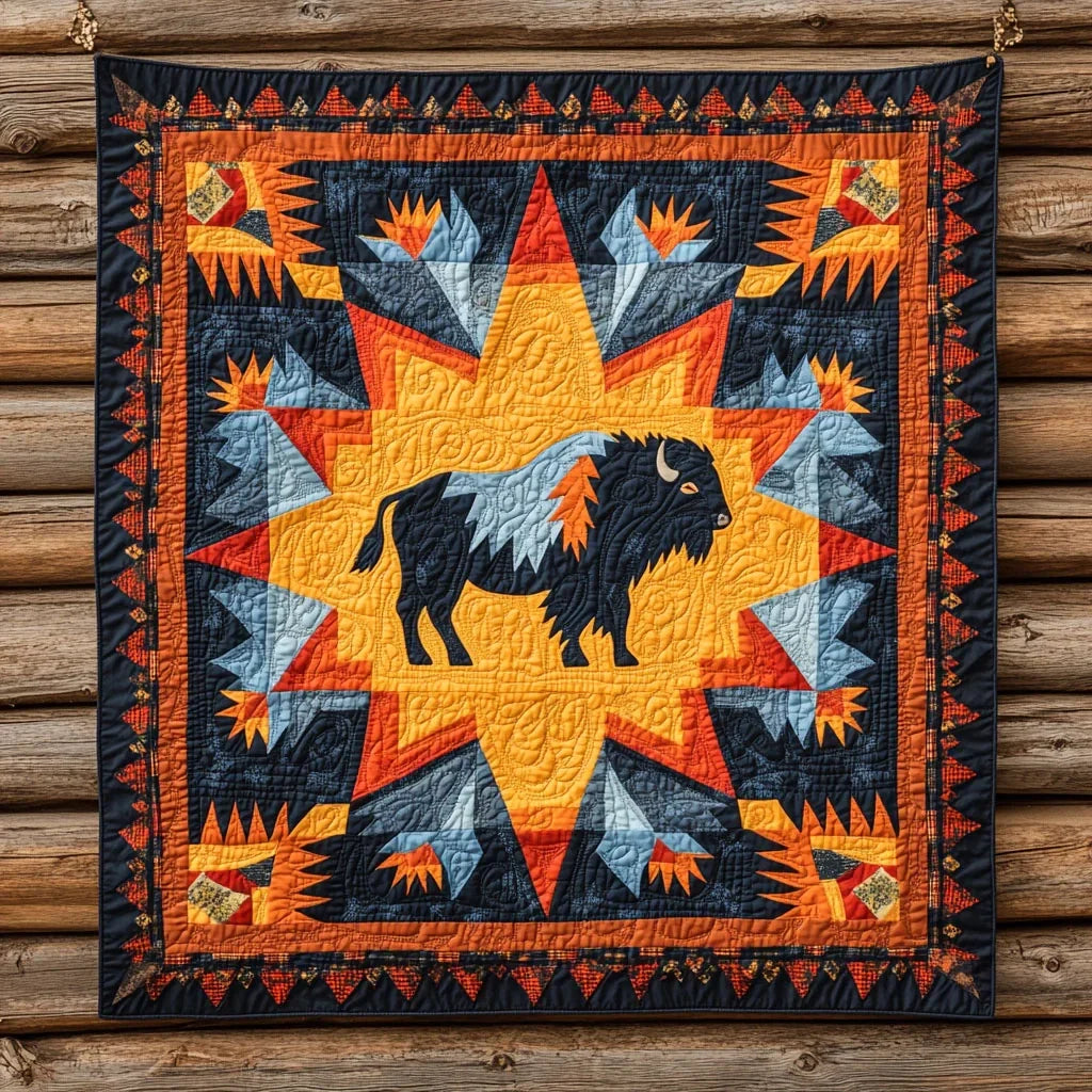 Firespirit Bison Quilt Blanket