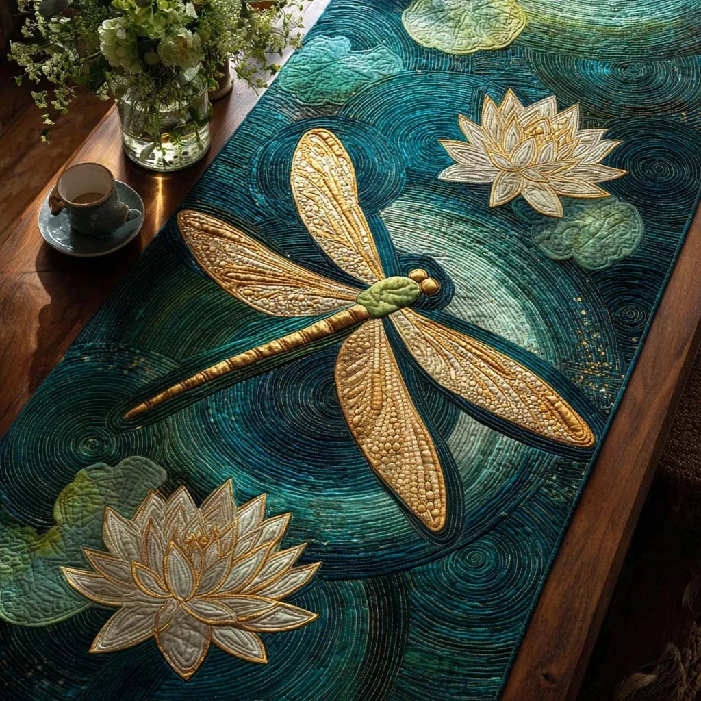 Floral Drift Quilted Table Runner