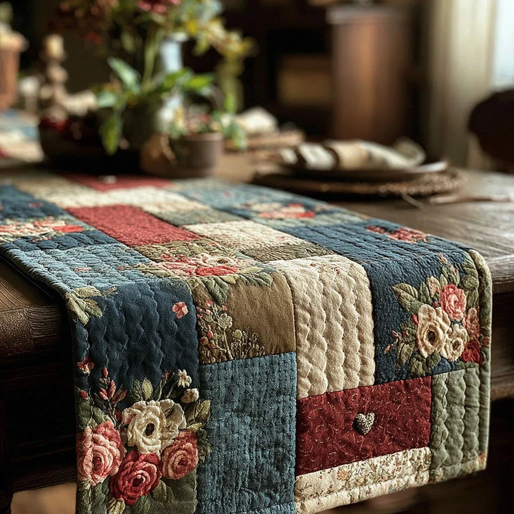 Floral Hearth Quilted Table Runner