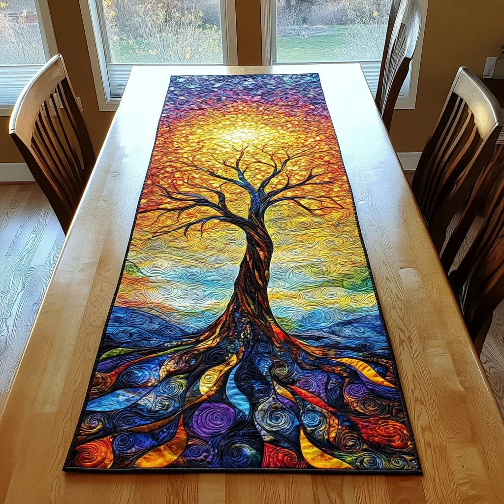 Flourishing Spirit Quilted Table Runner