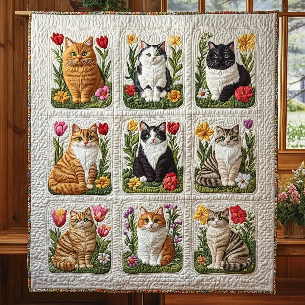 Flower Friends Quilt Blanket