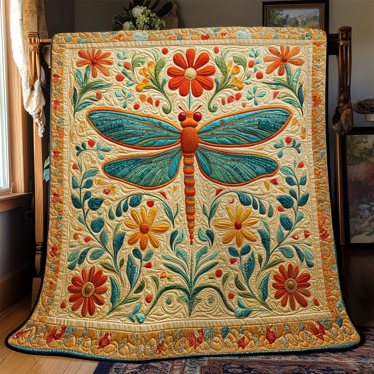 Flutterfolk Quilt Blanket