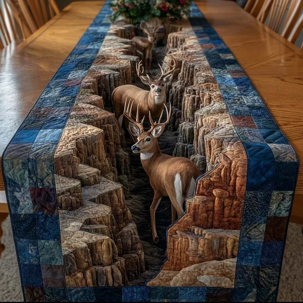 Forest Guardian Quilted Table Runner