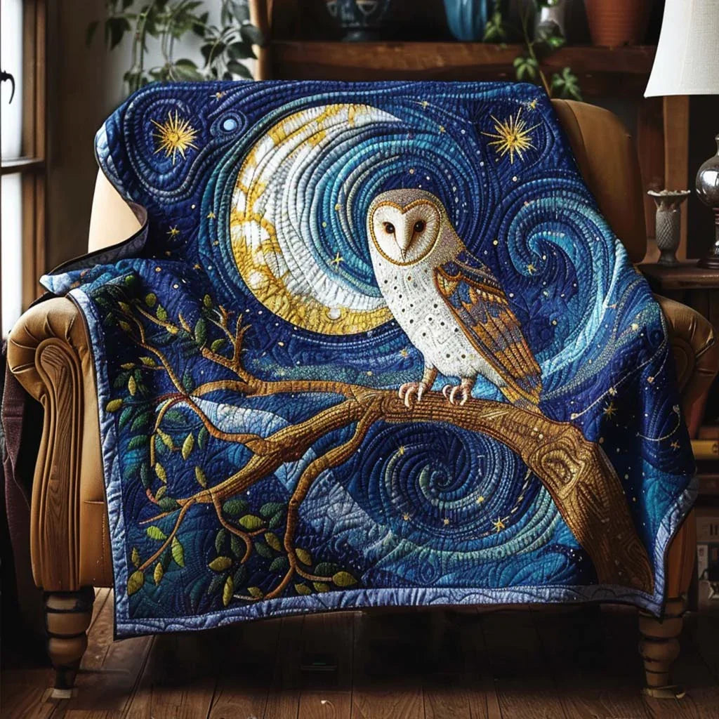 Forest Owl Quilt Blanket - Quilted Blanket by Wild and Way
