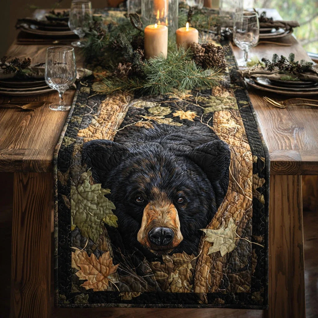 Forest Sentinel Quilted Table Runner