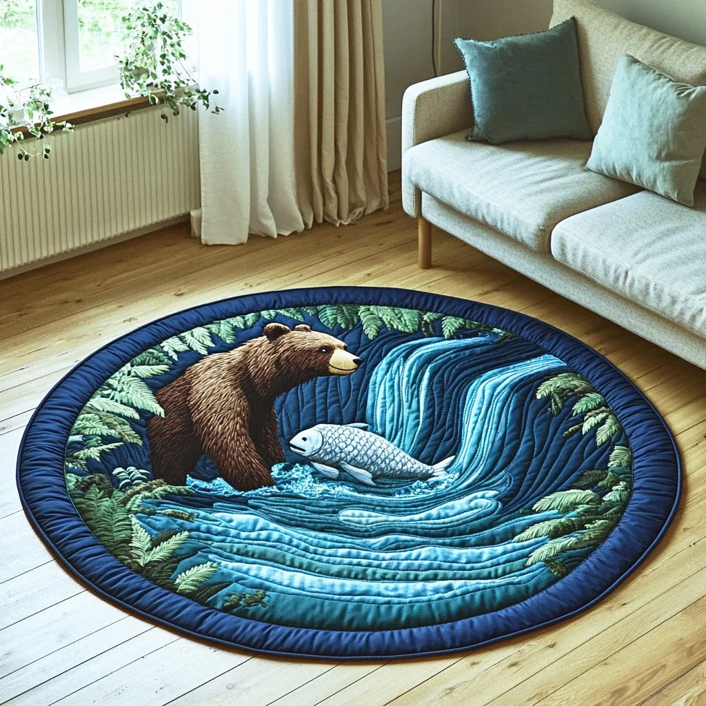 Forest Strength Quilted Round Mat
