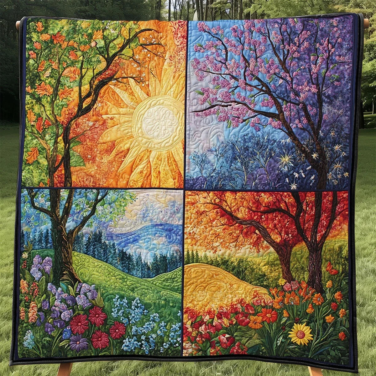 Four Seasons Quilt Blanket