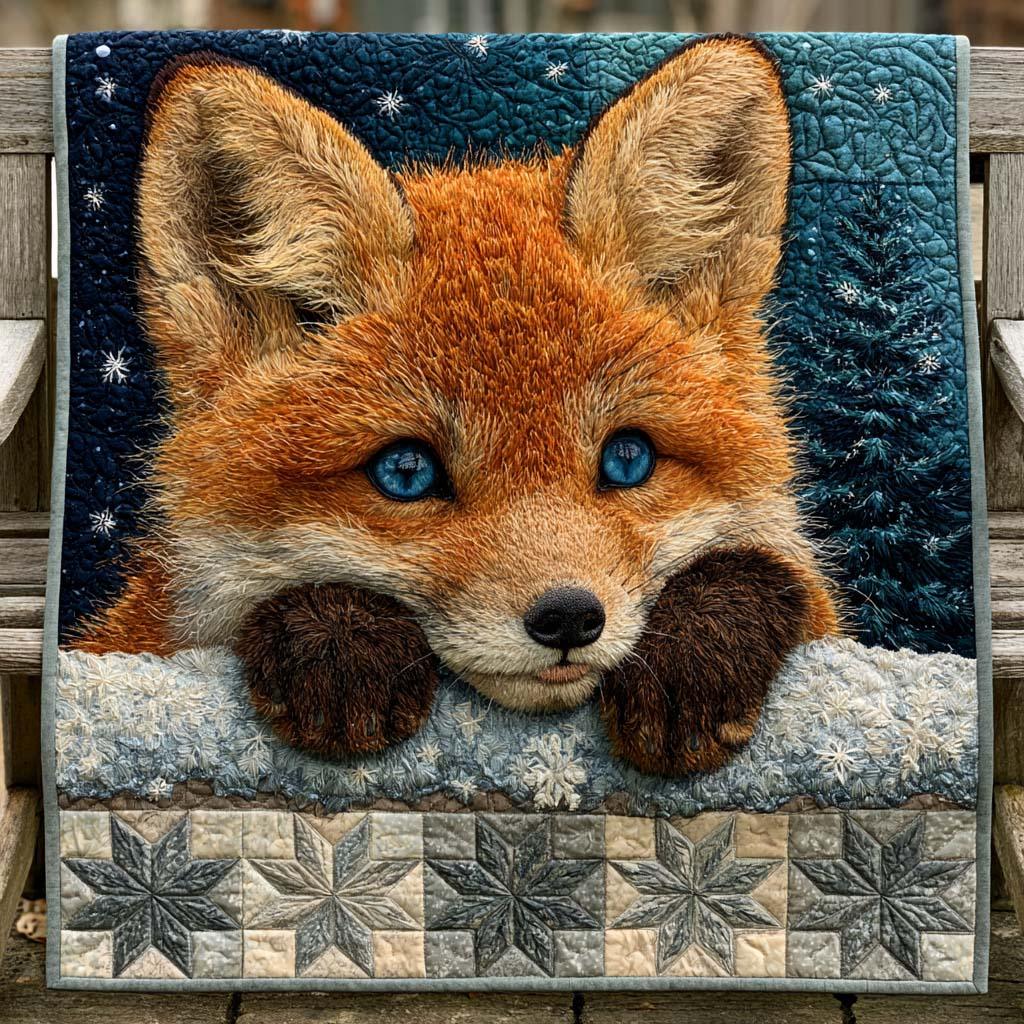 Fox Escape Quilt Blanket - Quilted Blanket by Wild and Way