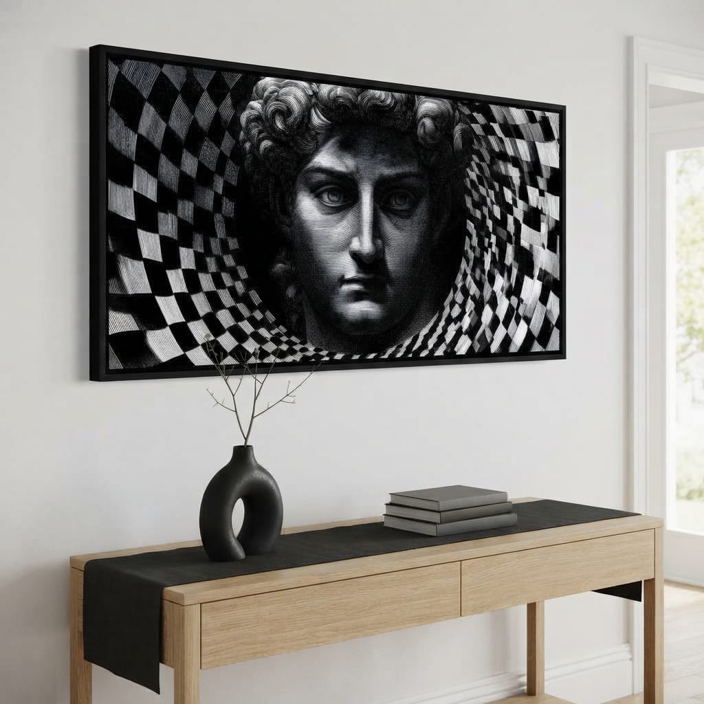 Fragmented Logic Of The Marble Mind Canvas Wall Art