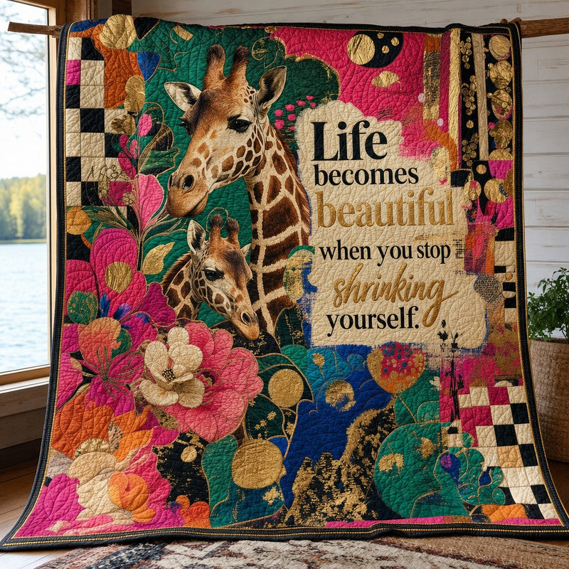 Free to Bloom Quilt Blanket - Quilted Blanket by Wild and Way