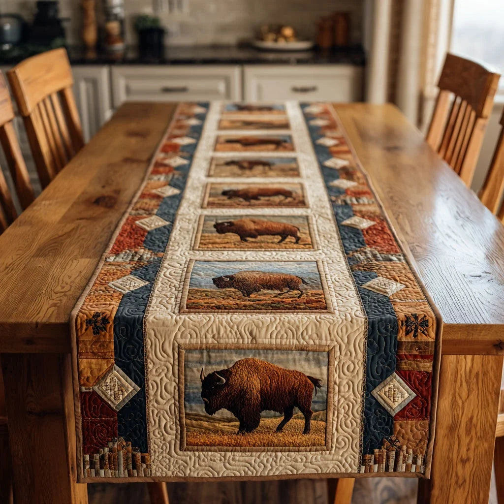 Frontier Guardian Quilted Table Runner