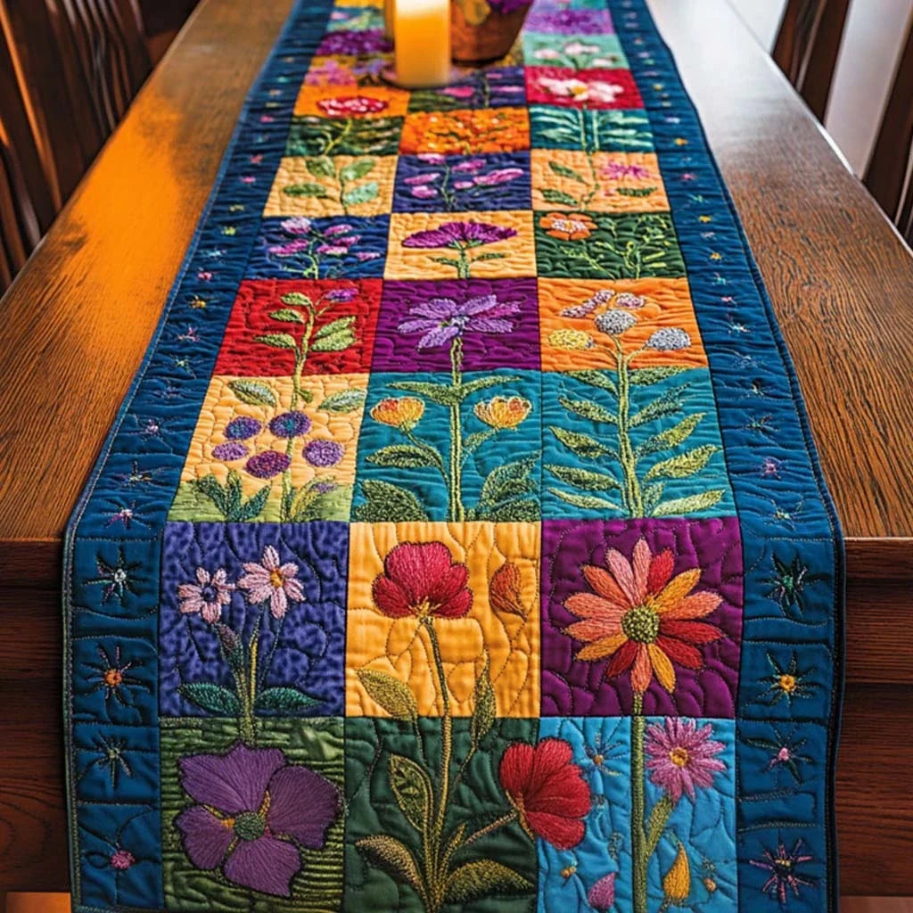 Garden Bloom Quilted Table Runner