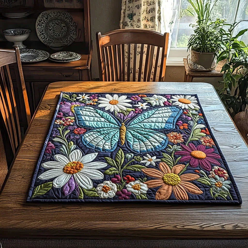Garden Skip Quilted Table Topper