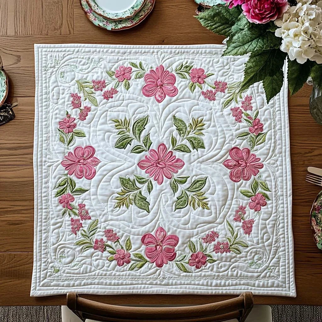 Garden Whispers Quilted Table Topper