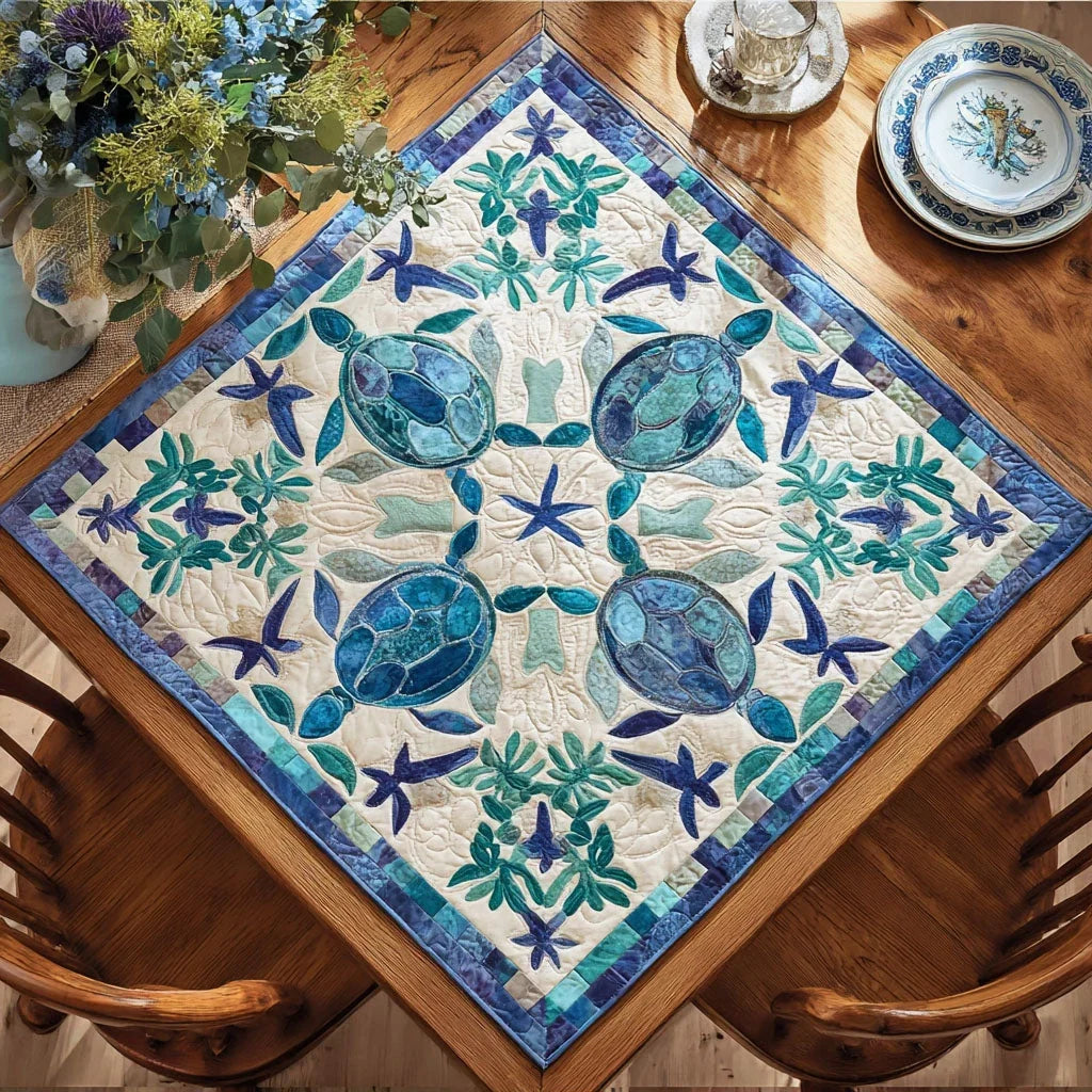 Gentle Tide Quilted Table Topper