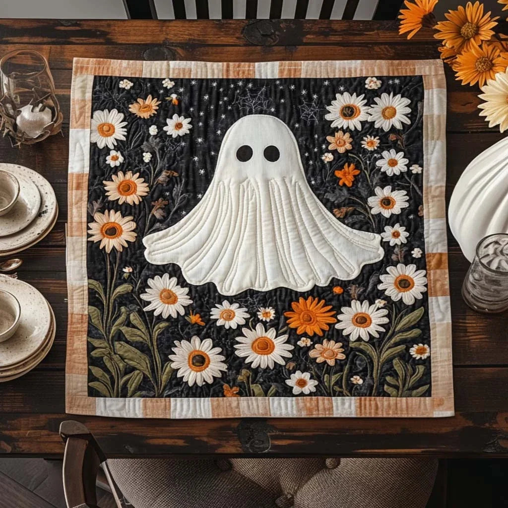 Ghost Meadow Quilted Table Topper