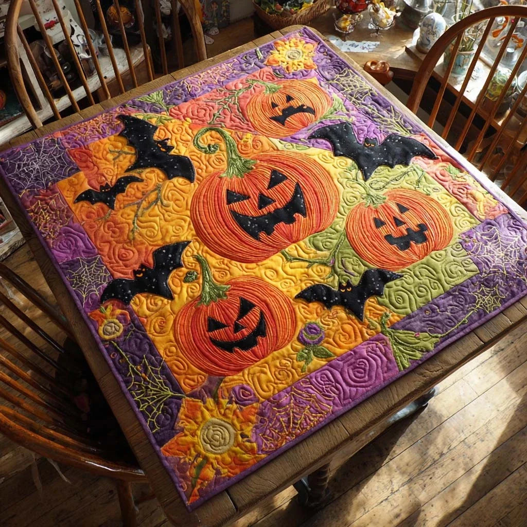 Ghostly Gatherings Quilted Table Topper