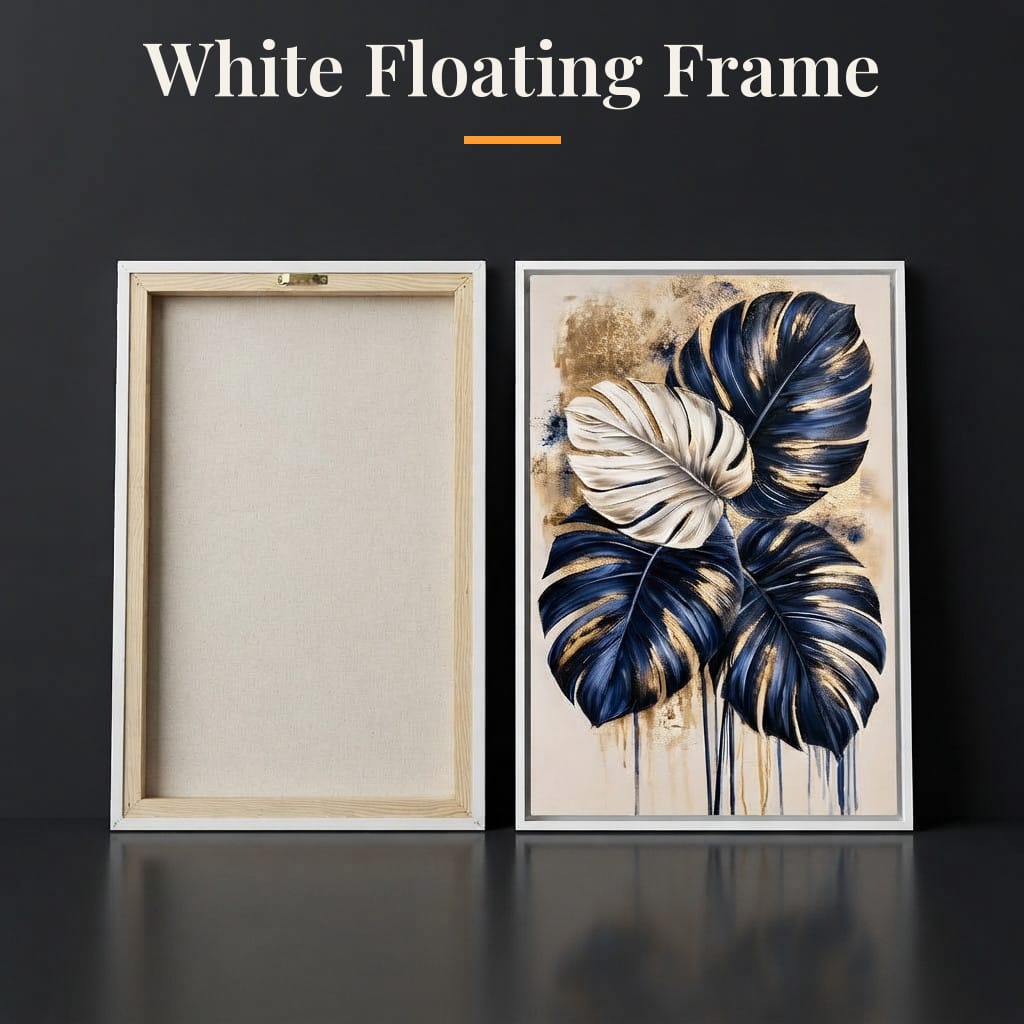 Gilded Foliage Under Midnight Skies Canvas Wall Art