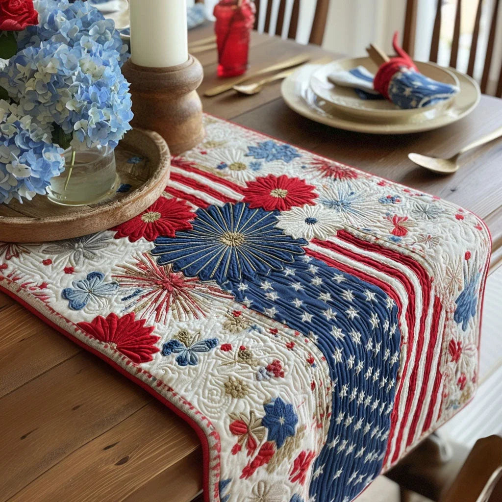 Glory Glow Quilted Table Runner