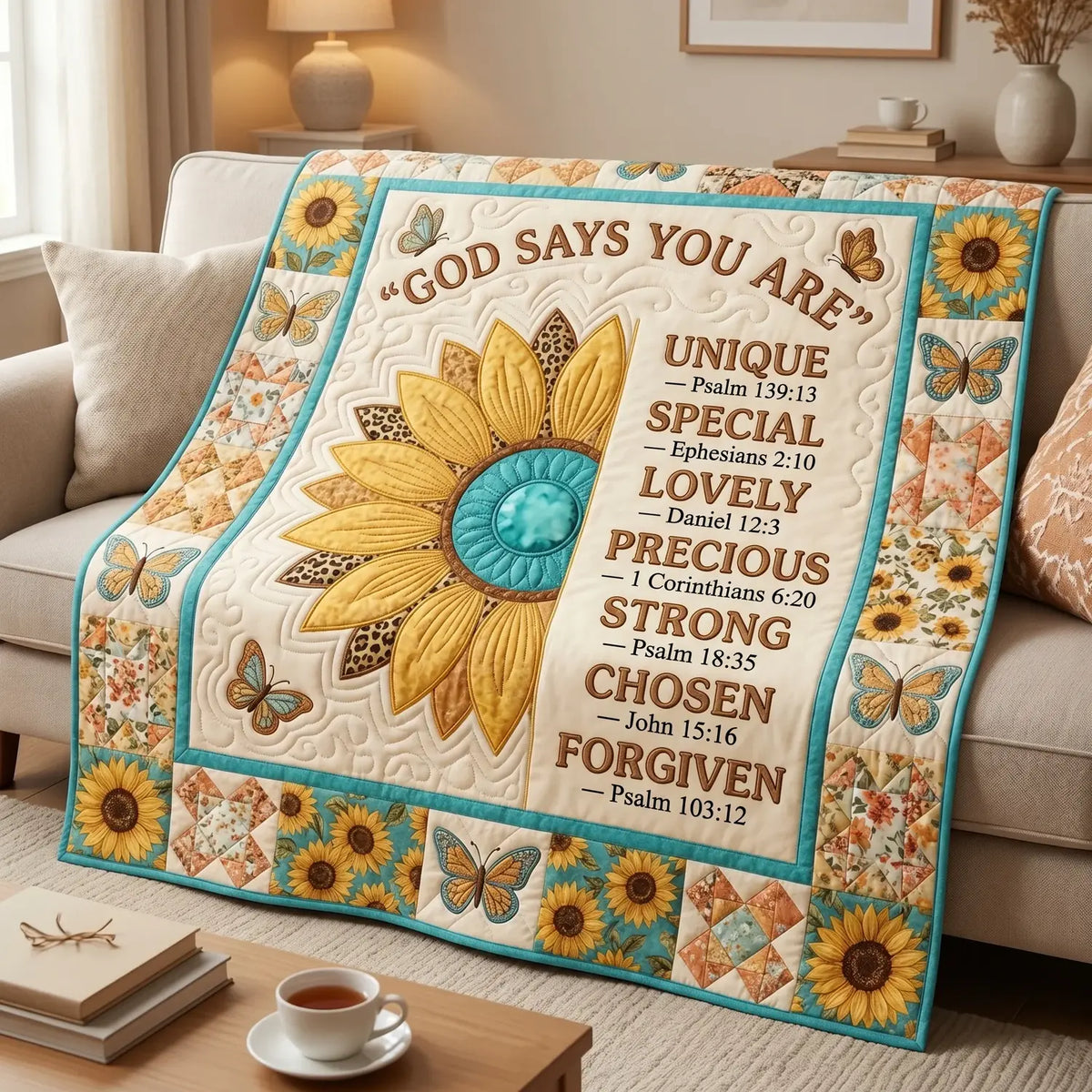 God Says You Are Quilt Blanket
