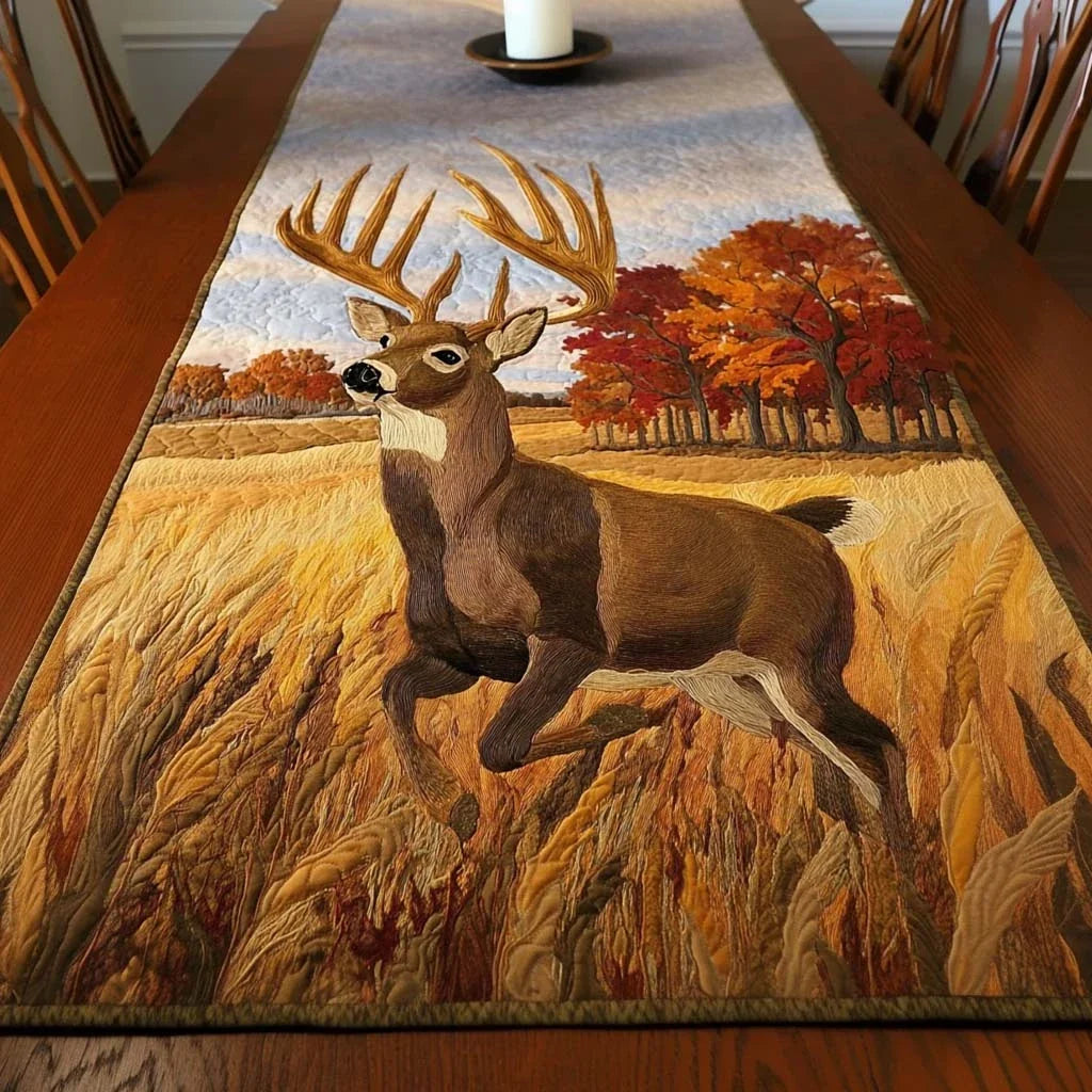 Golden Field Quilted Table Runner