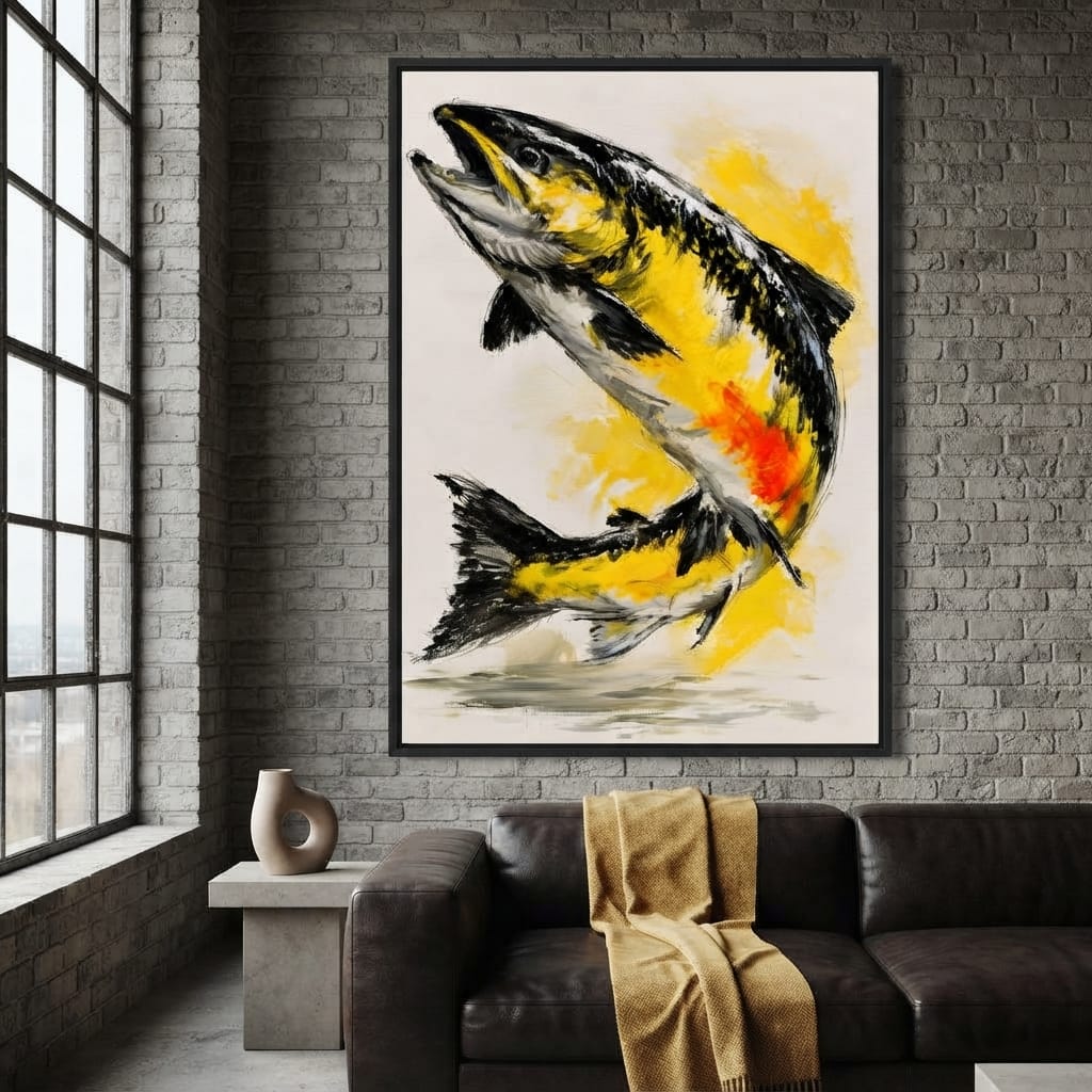 Golden Leap Towards The Morning Sun Canvas Wall Art