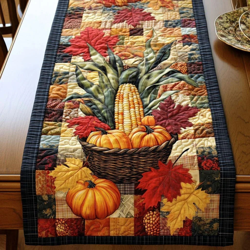 Golden Maize Quilted Table Runner