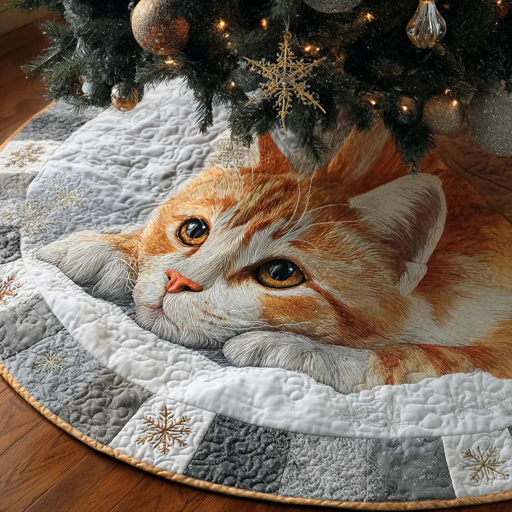 Golden Nap Quilted Tree Skirt