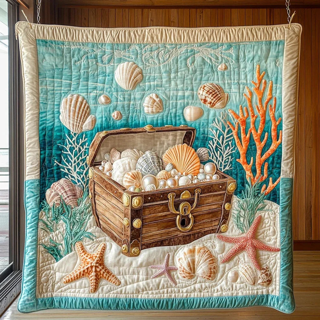 Golden Tide Chest Quilt Blanket