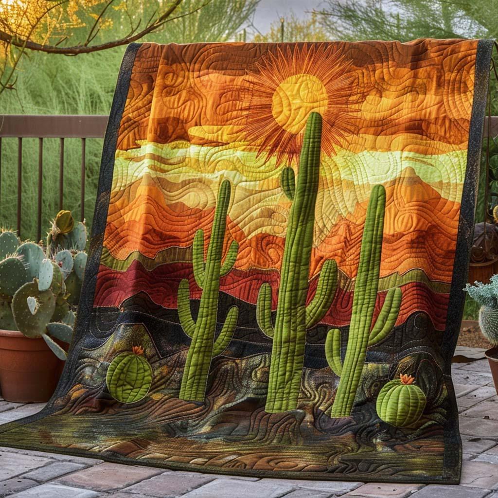 Golden Vista Quilt Blanket - Quilted Blanket by Wild and Way