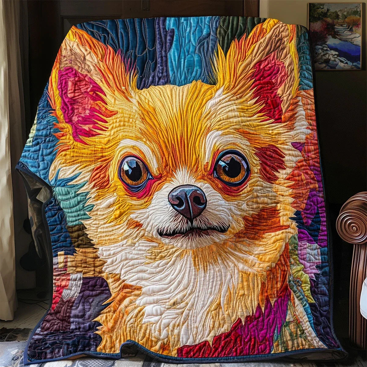 Golden Yapper Quilt Blanket