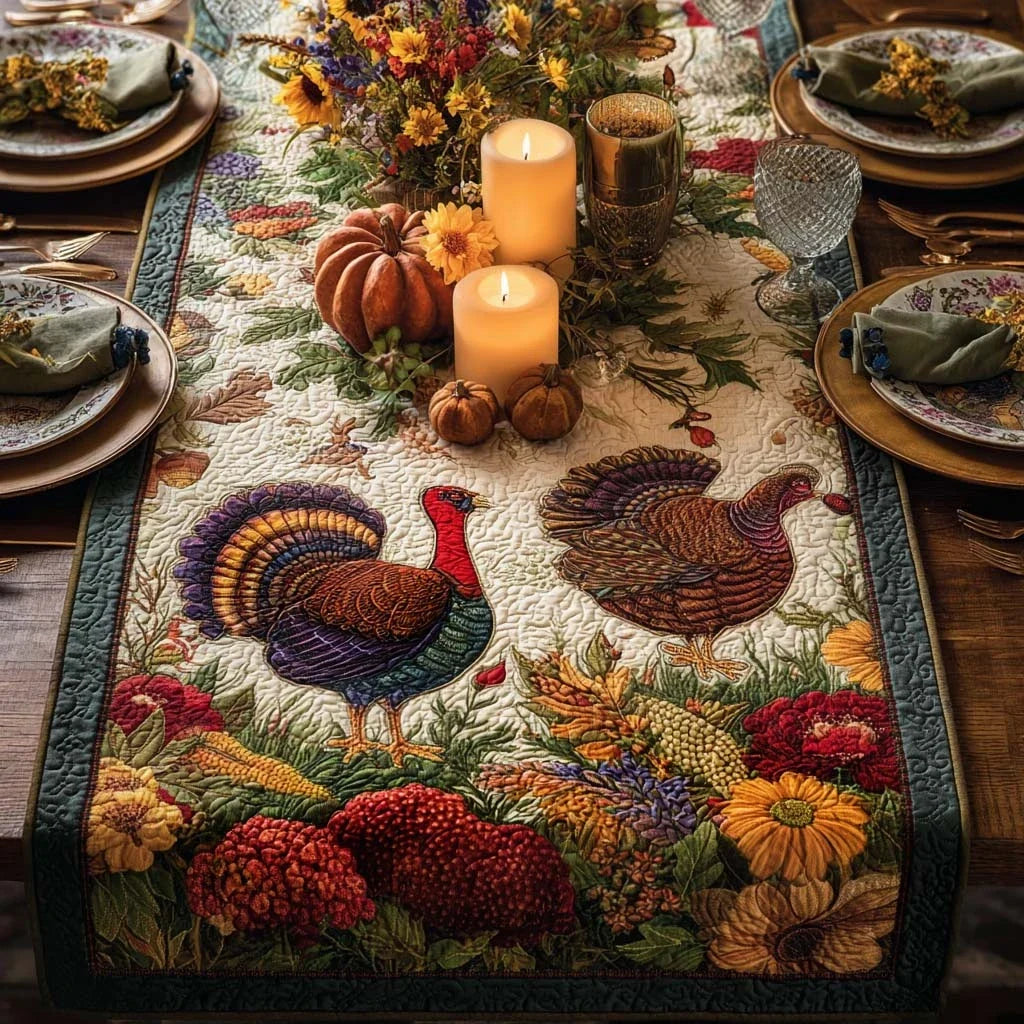 Grateful Gathering Quilted Table Runner