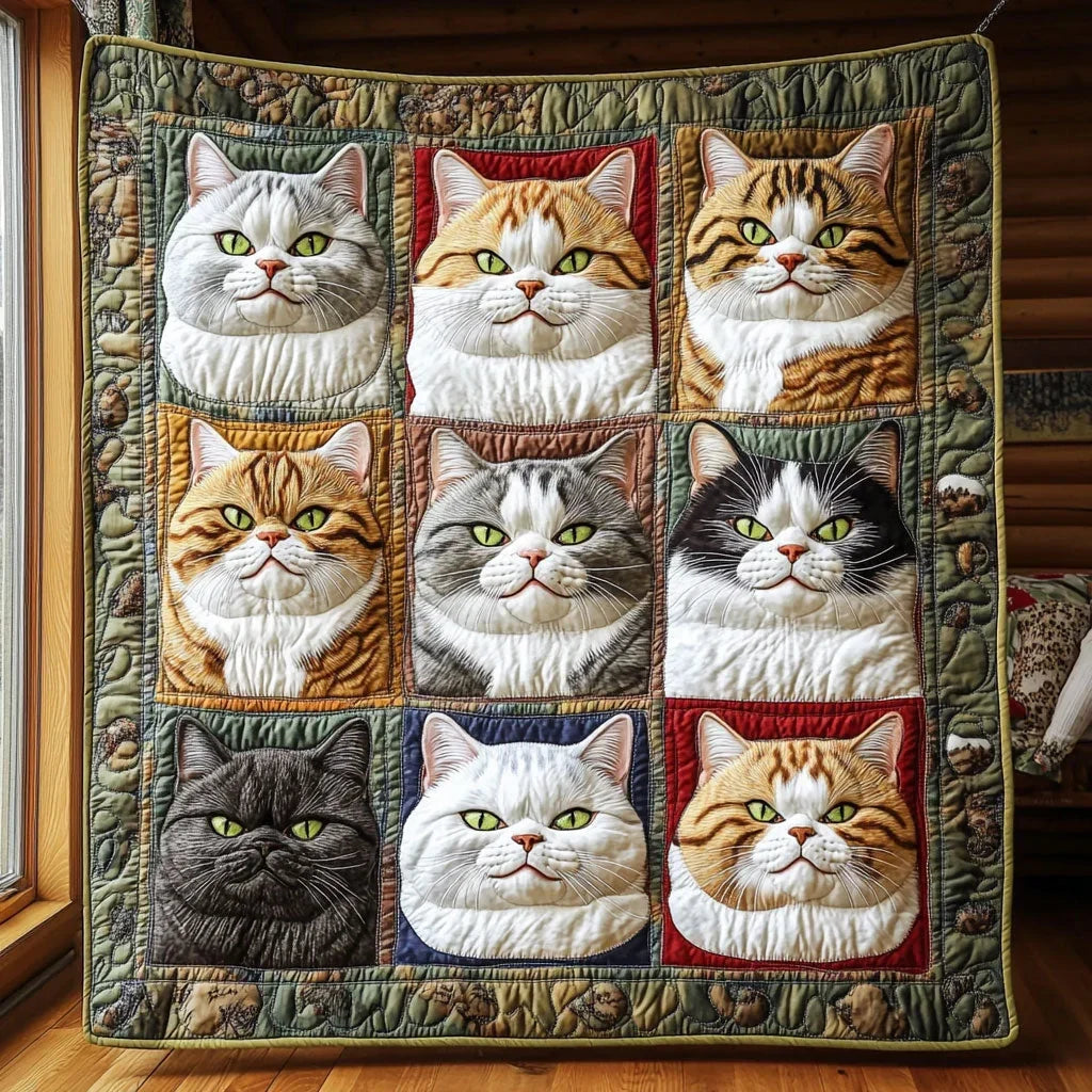 Grumpy Gaze Quilt Blanket