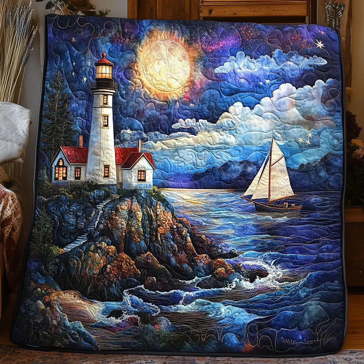 Guided By Starlight Quilt Blanket