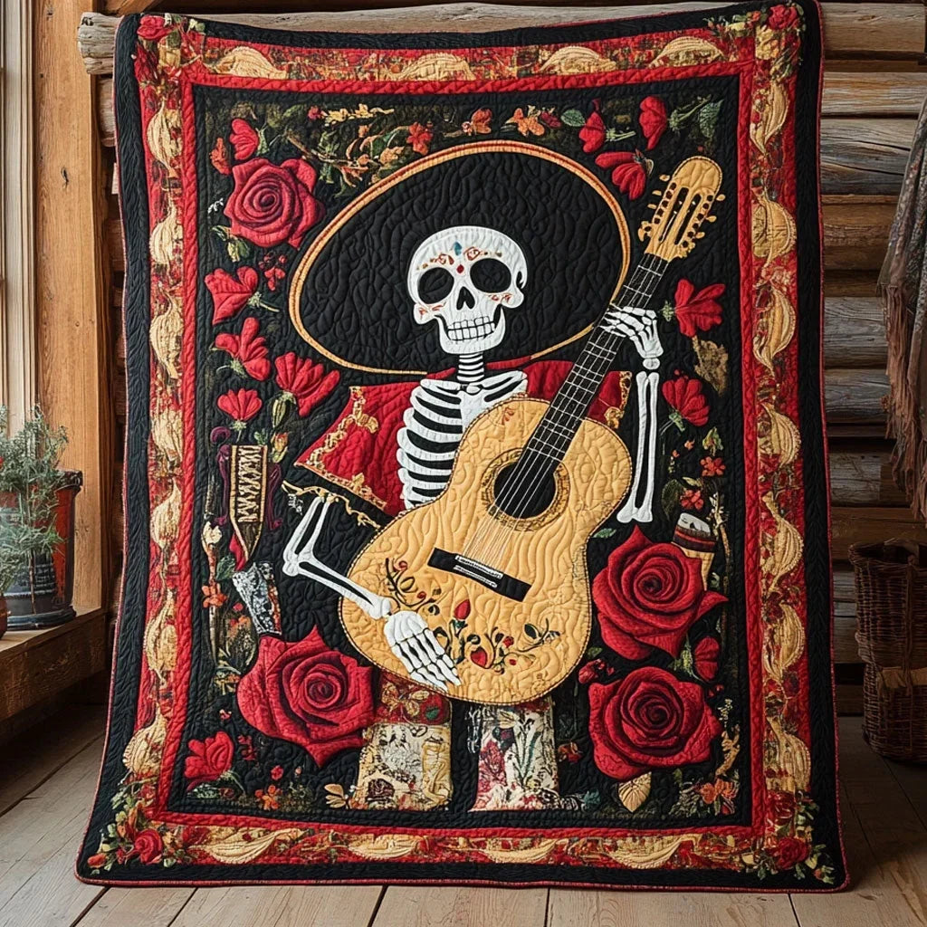 Guitar Shadow Quilt Blanket