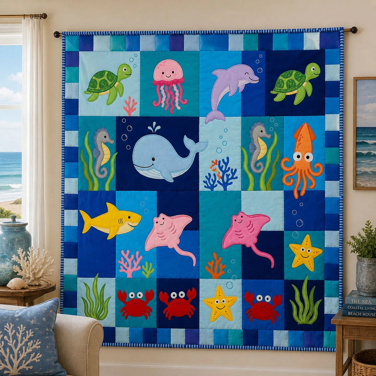 Happy Splash Quilt Blanket - Quilted Blanket by Wild and Way